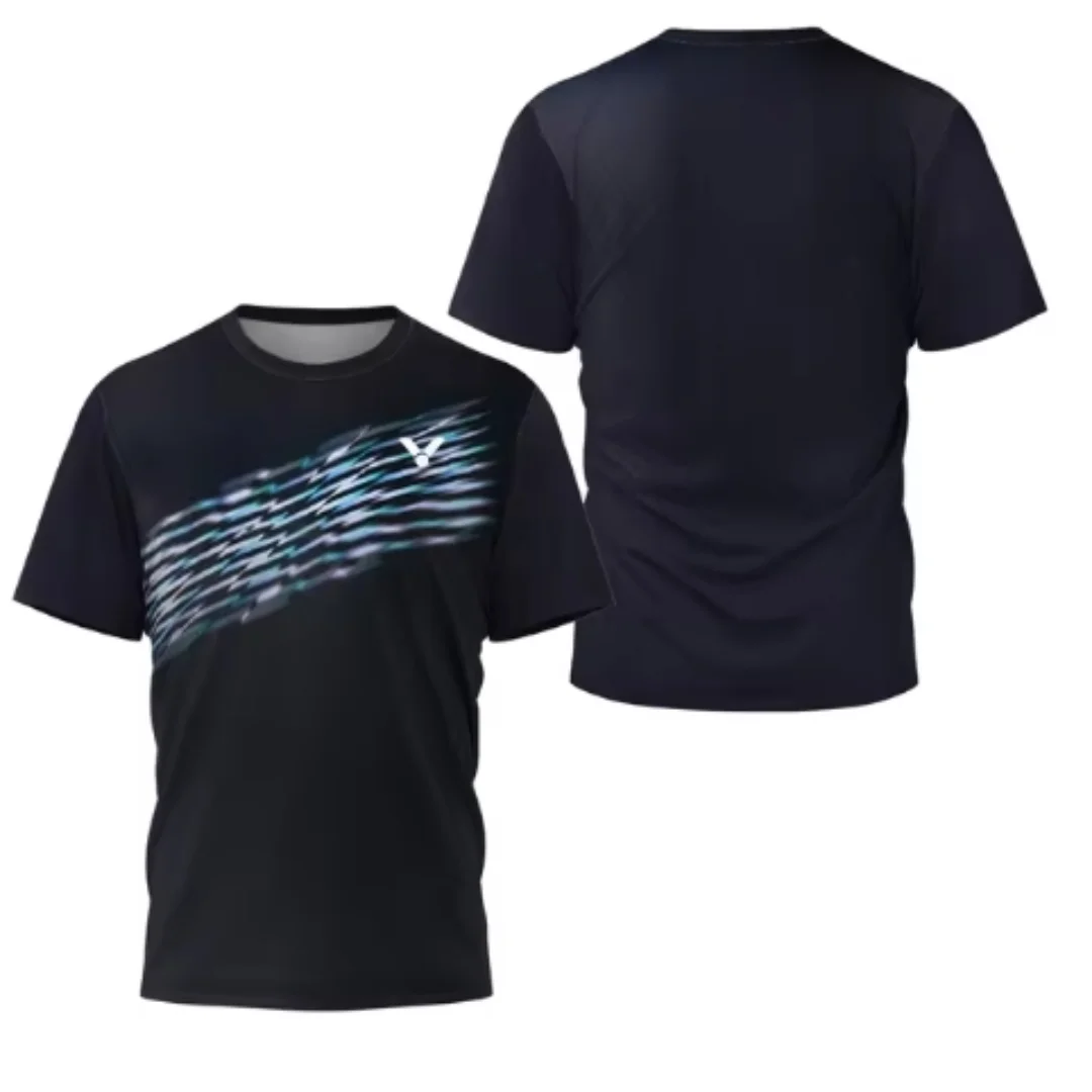 Badminton Victor - Laser Neon Print men's badminton T-shirt