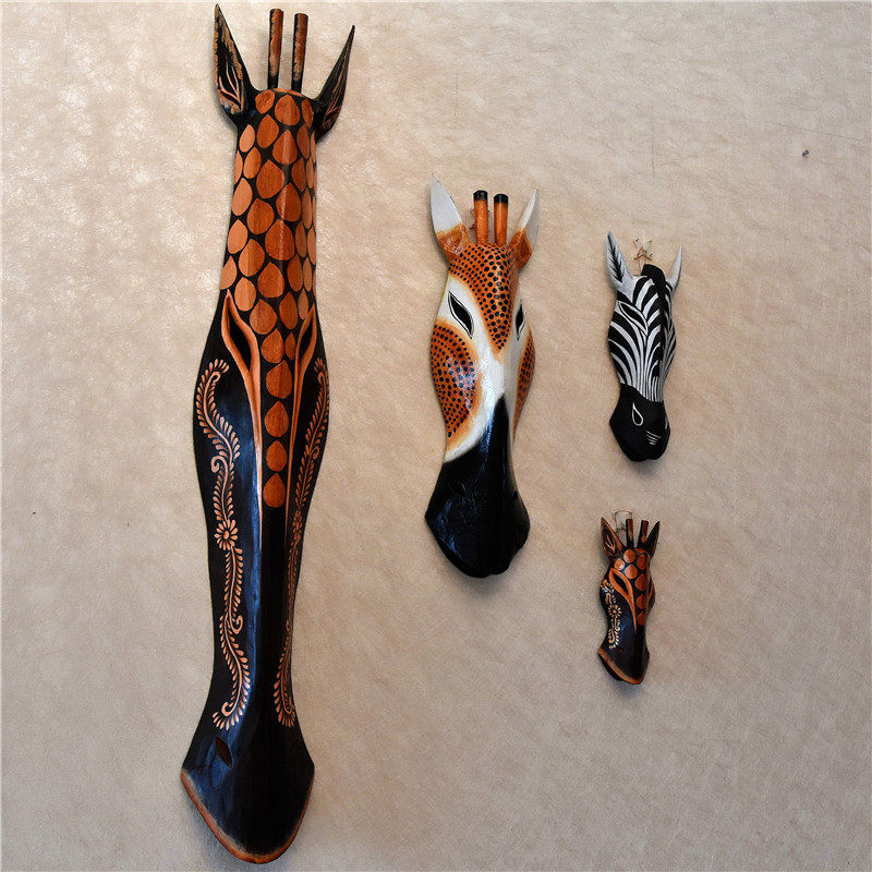 Badminton Indonesia - Figurine Sculpture Vintage Wood Carving Wall