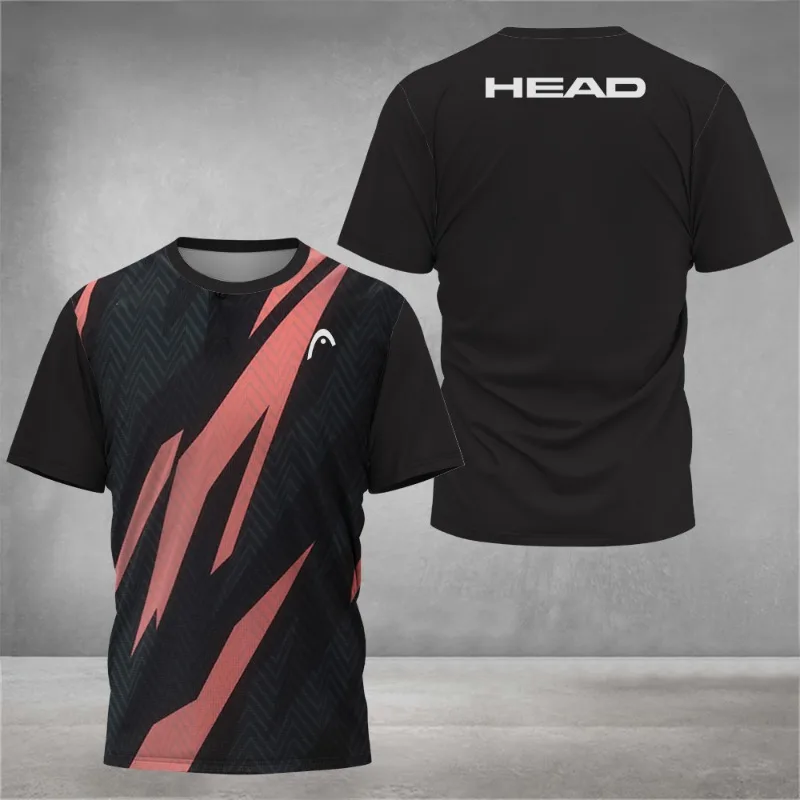 Summer Breathable Mens T Shirt - Badminton Emoji review and price