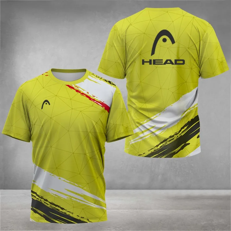 Summer Breathable Mens T Shirt - Badminton Emoji review and price