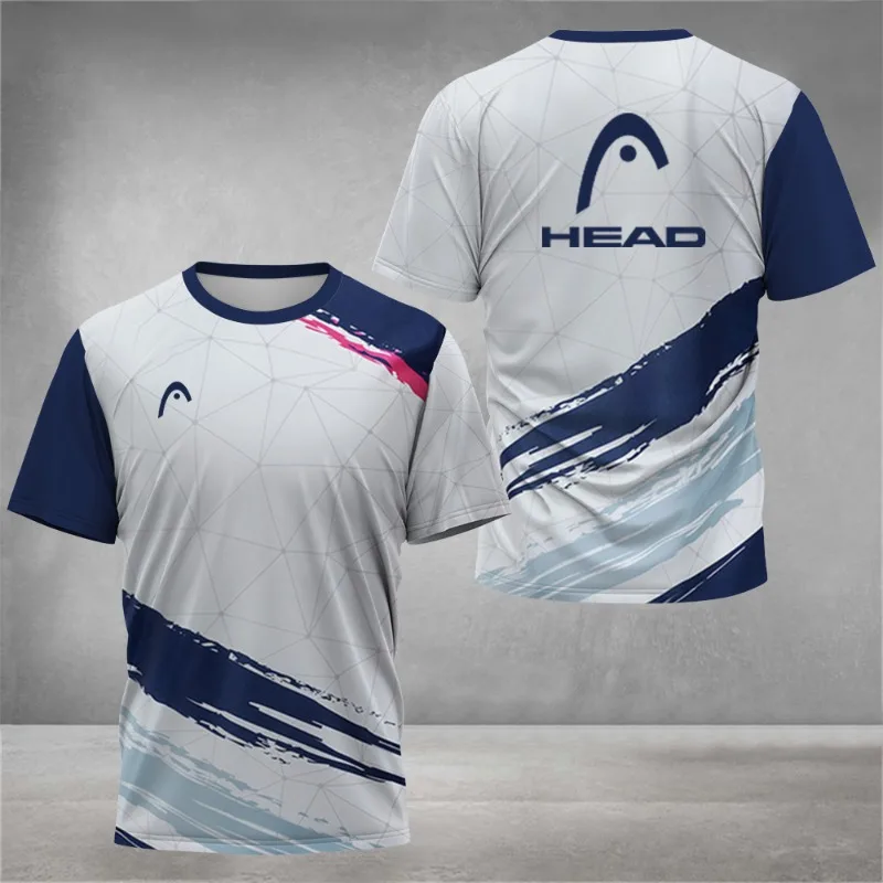 Summer Breathable Mens T Shirt - Badminton Emoji review and price