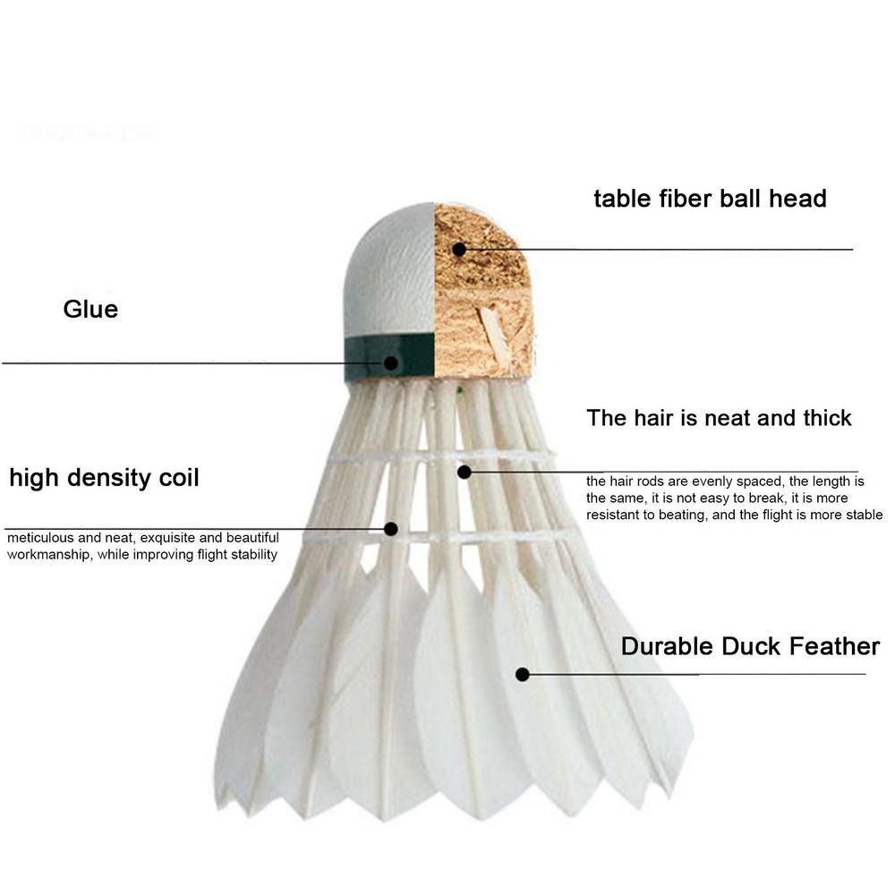 3/6/12Pcs New White Badminton  - Badminton Victor review and price