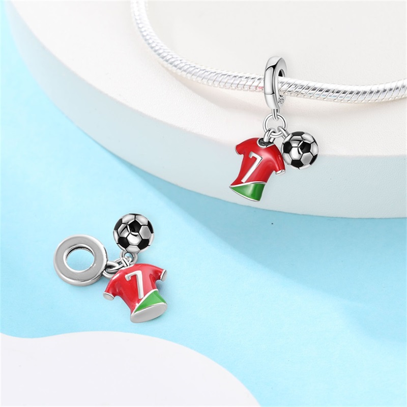 Fashion 925 Silver Football Je - Badminton Emoji review and price